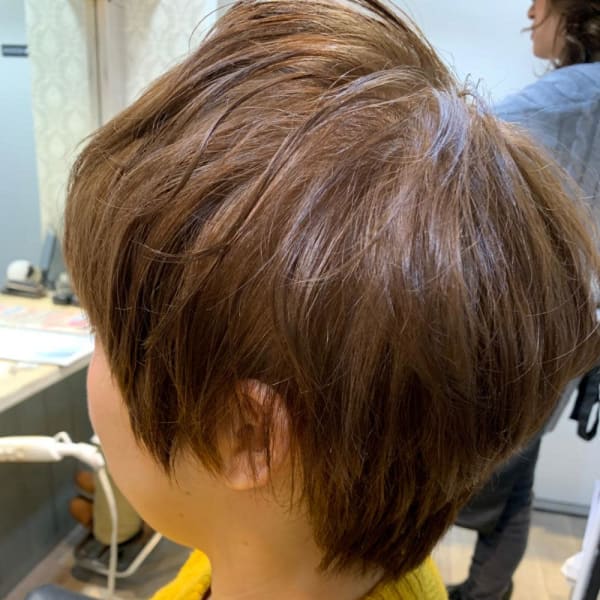 ショートスタイル　明るい白髪染め|Artesia by anyhow