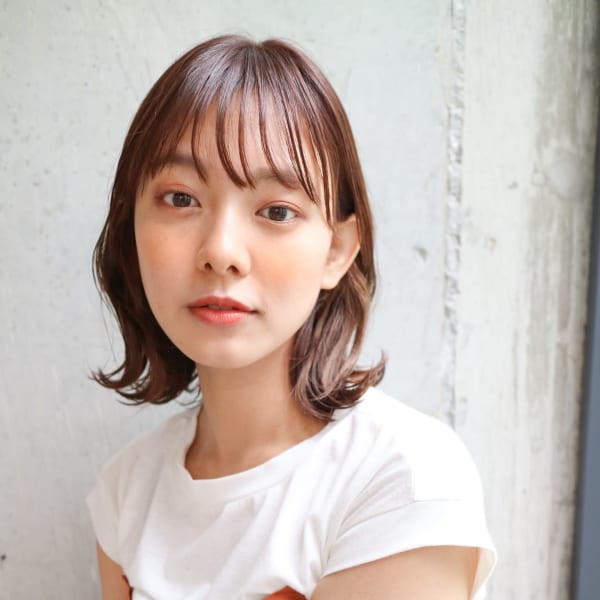 ゆるふわボブ　モカブラウン