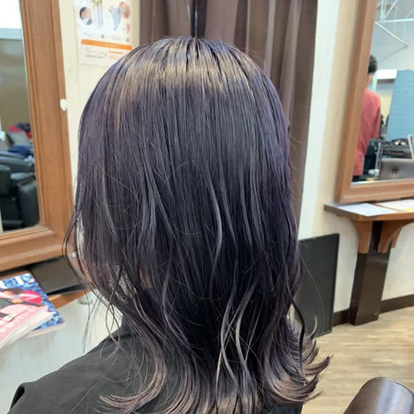 パープルアッシュ/ネビージュ/デザインカラー/ダブルカラー