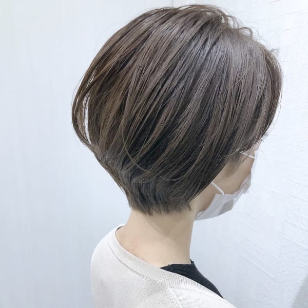 マロンベージュ×マニッシュショート/ミルクベージュ/こなれヘ