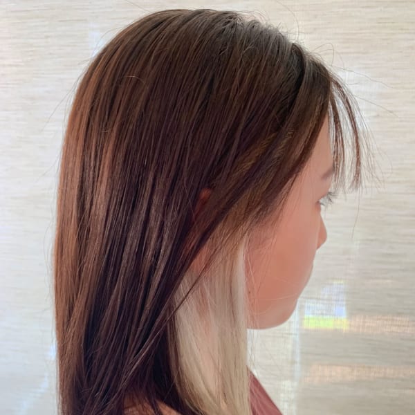 インナーカラー×シースルーバンク