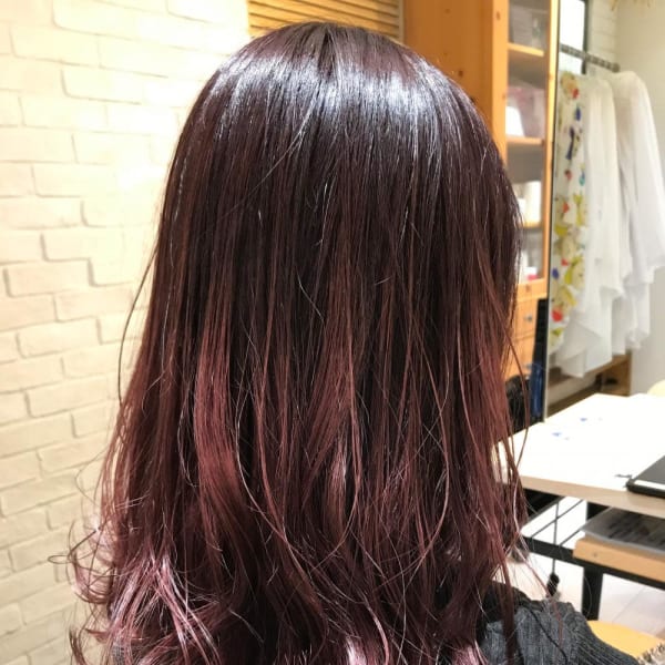 【秋冬イルミナカラー◎】ペールピンクグラデーションカラー