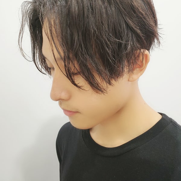 【Men's】センターパート×ニュアンスパーマ