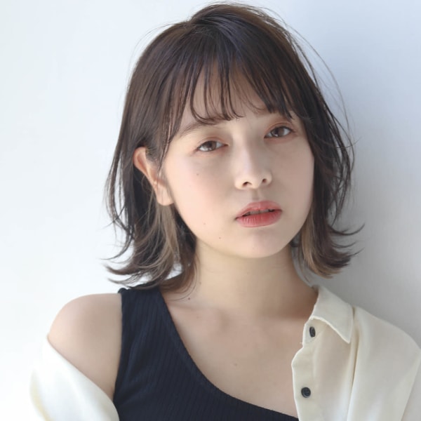 外はねボブ×インナーカラー PRIMA ange 中目黒