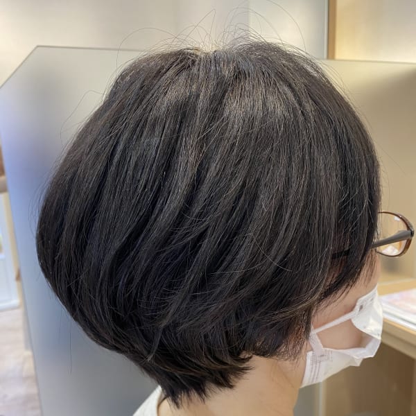 ショートレイヤー　×　ハンサムショート