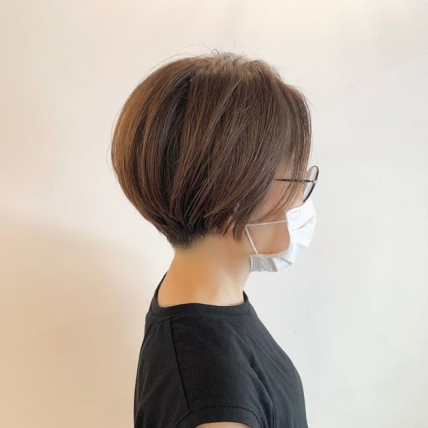 襟足スッキリ刈り上げ丸みショートヘア☆