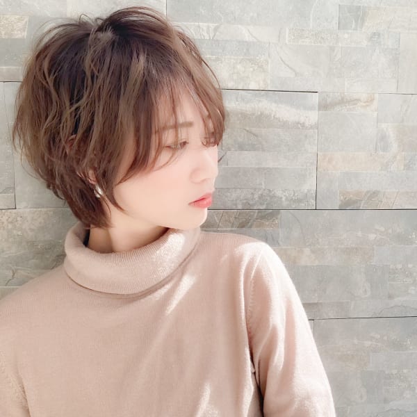20代30代40代人気★大人クールニュアンスカールショート