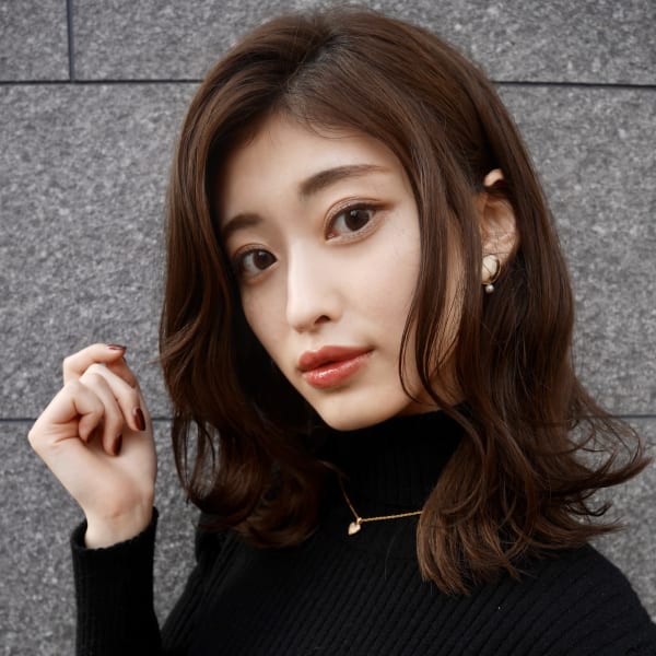 大人かわいい小顔外ハネロング　【有海一生】/髪質改善|shushu    organic & hair