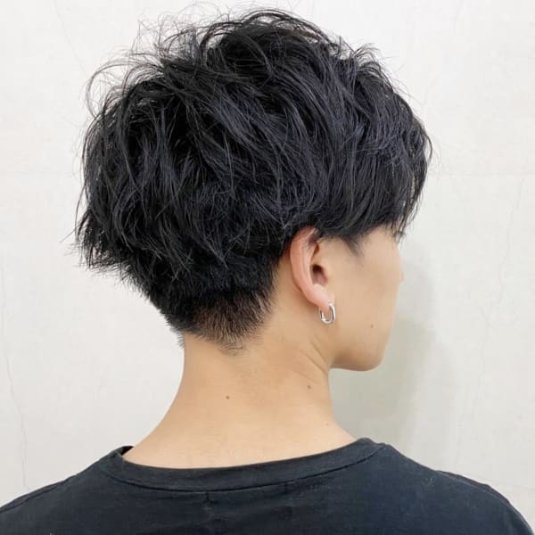 大人かっこいい簡単スタイリング♯アップバンナチュラルショート