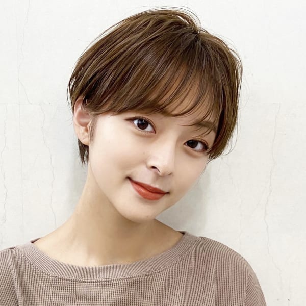 大人可愛い耳かけ前下がりショート♯簡単スタイリング