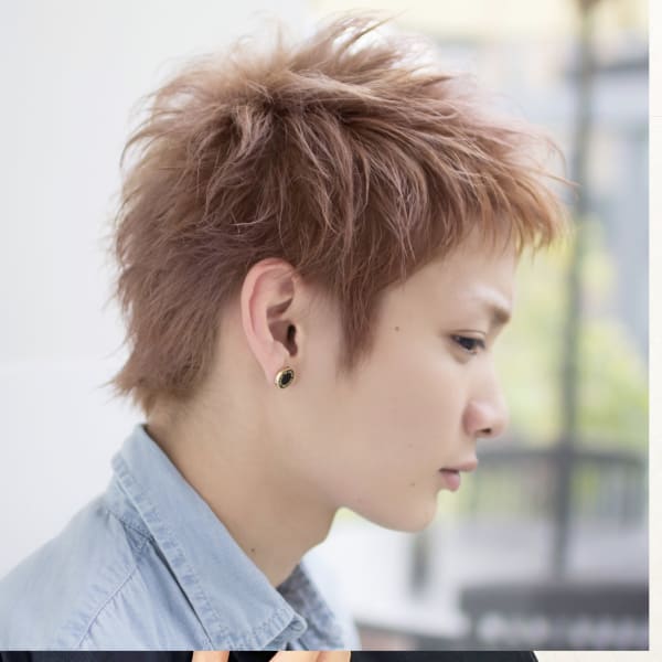 簡単スタイリング♯ラフ束感アップバングショートスタイル|florita