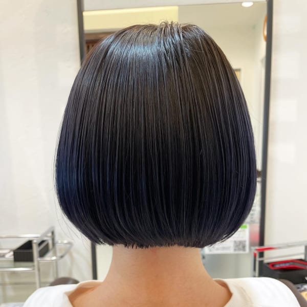 ミニボブ×ネイビーパープル