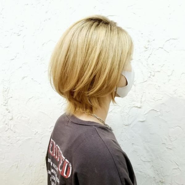 【flor 戸塚】*スリークショート+ブロンドカラー*