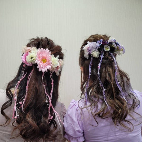 量産型ハーフアップ♪