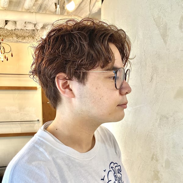 無造作ニュアンスカール センターパート
