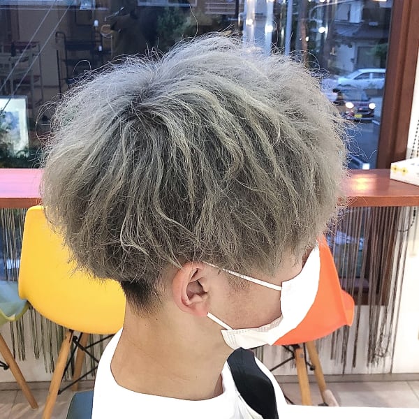 刈り上げマッシュ×ハイトーン|Hair Space SAI