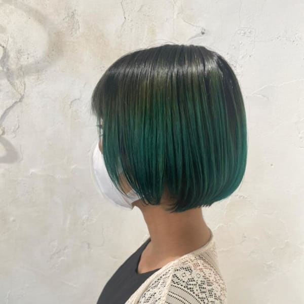 【Reir吉祥寺】*グラデーション+グリーン×グレー*