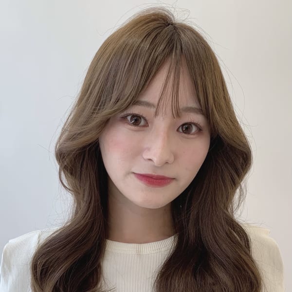 韓国ヘア/ワンホンヘア/ミルクティー/イルミナカラー