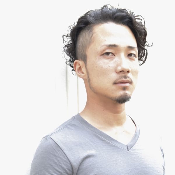 ［Sourire結城］ルードにツーブロック×パーマスタイル