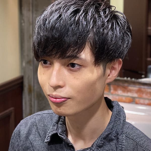 ソフトツイストマッシュ/ヒロ銀座/理容室/メンズ