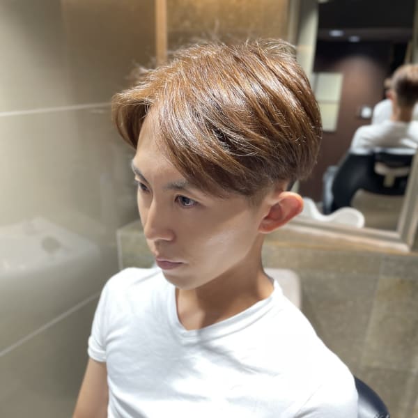 ナチュラルセンターパート/ヒロ銀座/理容室/メンズ