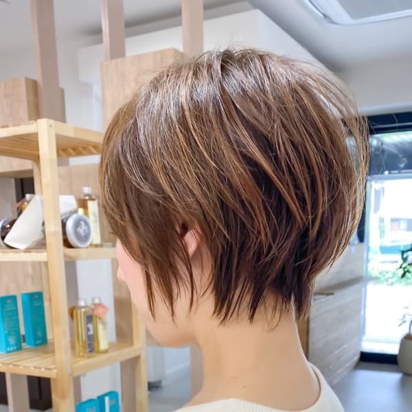 丸みのある大人小顔ショート【摂津本山/芦屋】