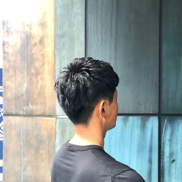 ニュアンスマッシュ/ツーブロックショート/ニュアンスパーマ