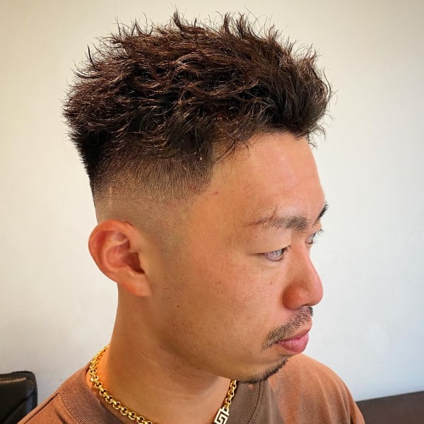 オールバック×ツイストスパイラル