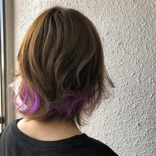 エクステを使用したスタイルです