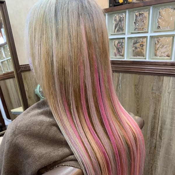 エクステを使用したスタイルです