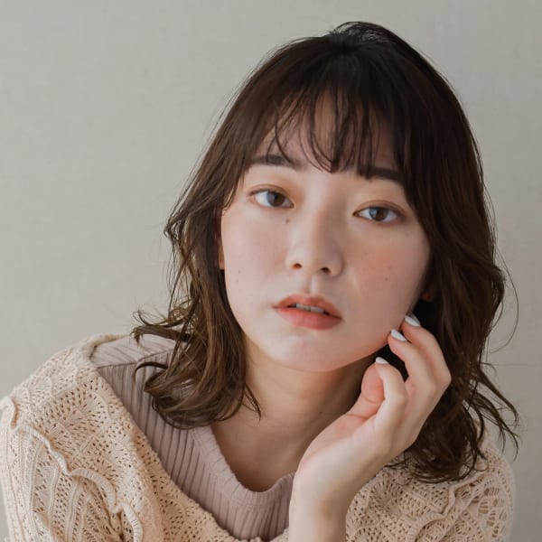 エアリーミディ×バング×パーマ|atelier ittowa