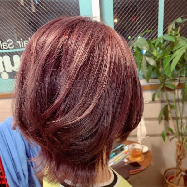 ダブルカラー☆ピンクバイオレット