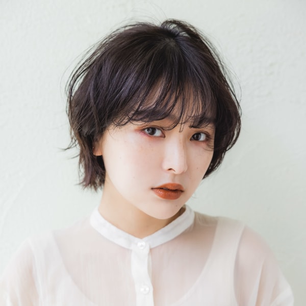 短め × パーマ大人ショート