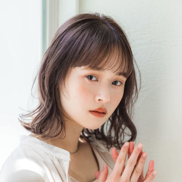 ピンクベージュウェーブミディ|mit by tree 吉祥寺