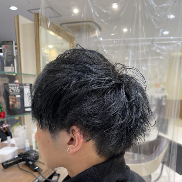Ash中山店　堀口翼　ブルーブラックシルバー