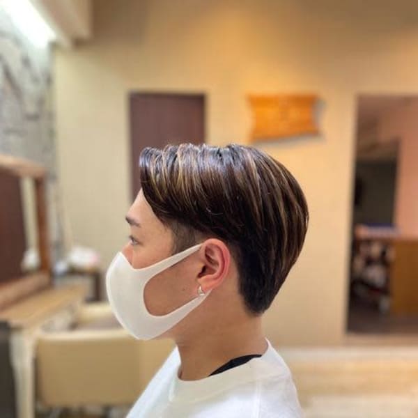 メンズ　センターパート　マッシュ|another sky