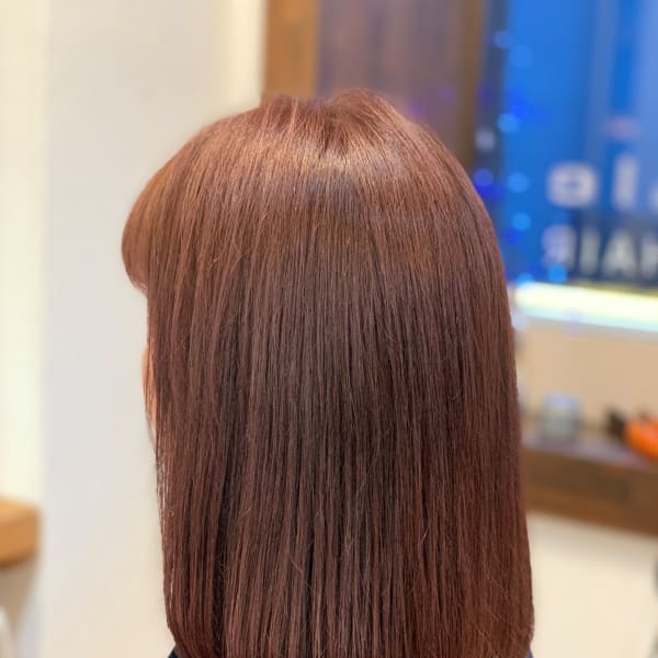 大人のおしゃれ染め　可愛すぎないロブスタイル