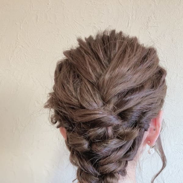 アレンジ/フルアップ/結婚式／卒業式/カーキグレージュ/稲毛