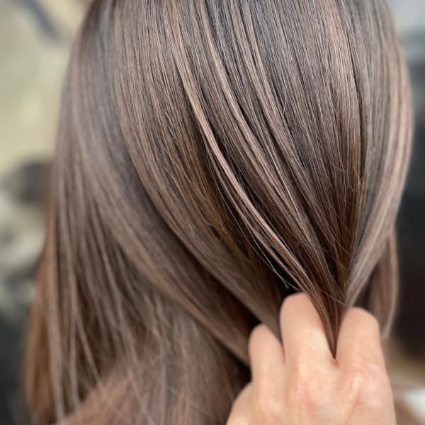 白髪ぼかしハイライト