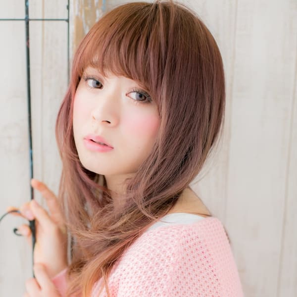 髪質改善/ピンクグレージュで抜け感♪くびれヘア|センター北美容院 髪質改善 個室サロン art salon