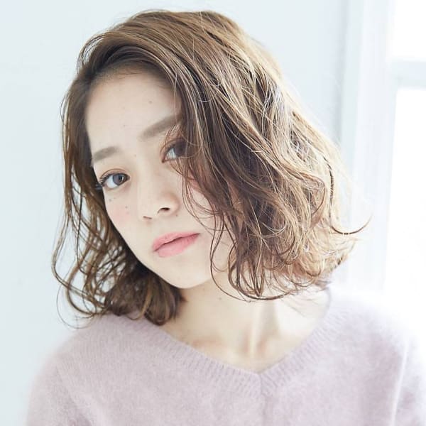 くせ毛風ふんわりボブ　【YOC 八王子】|YOC