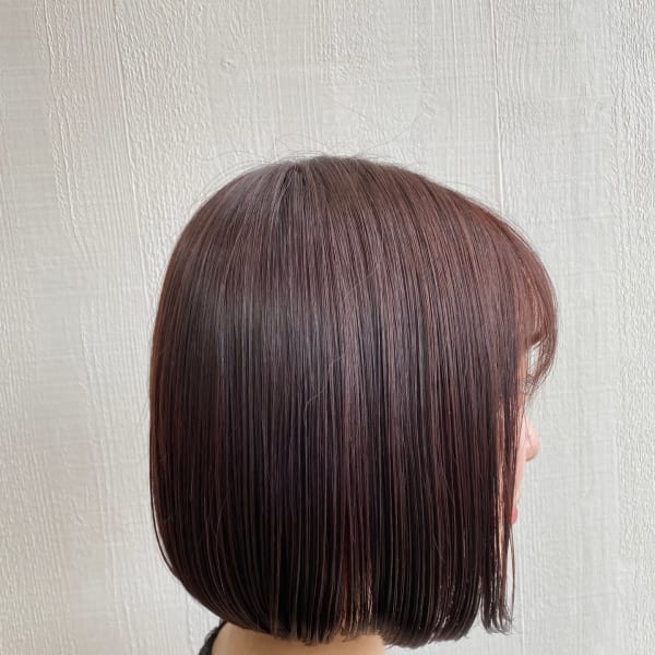 艶ブラウンボブ　スタイリスト田中
