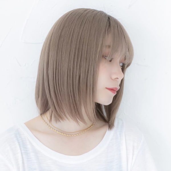 ニュアンスグレージュ/ストリートミディオルチャンヘアスタイル