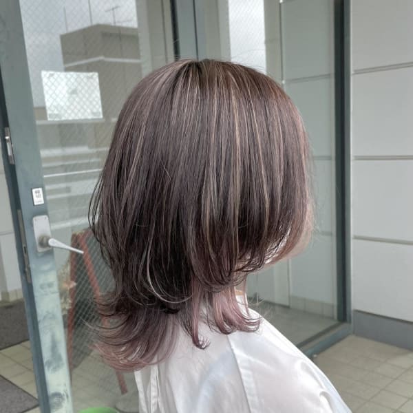 【CHESTER】ハイライト、ミディアムウルフ