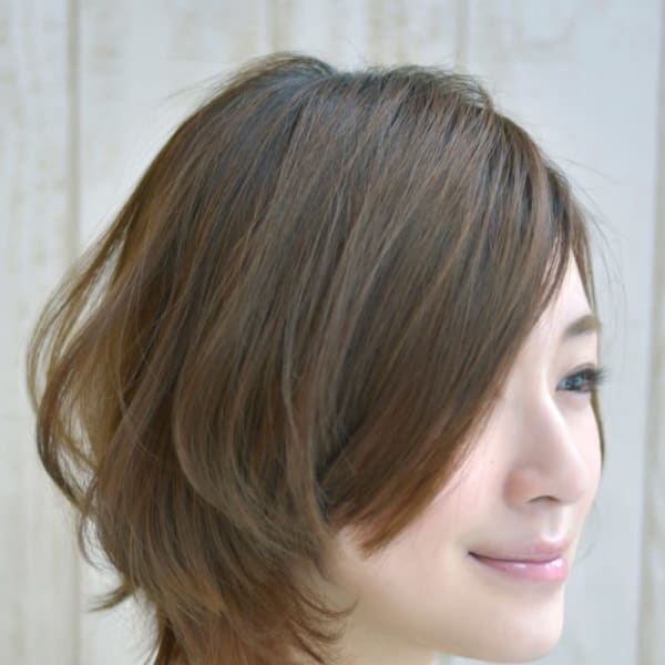 毛先のハネ感と美フォルムのナチュラルボブ|hair salon Casa