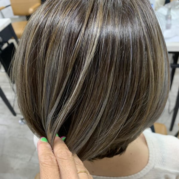 白髪ぼかしハイライト池袋20代30代40代¥15400