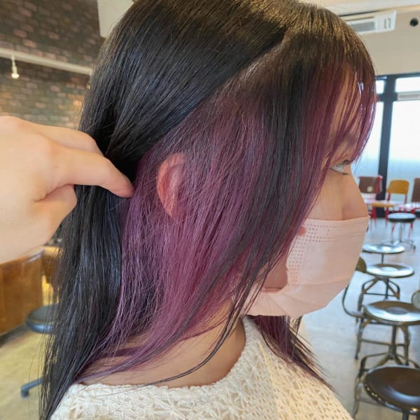 【CHESTER】インナーカラー ピンクラベンダー 