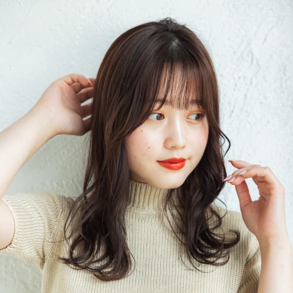 シースルーバングニュアンスウェーブ|mit by tree 吉祥寺