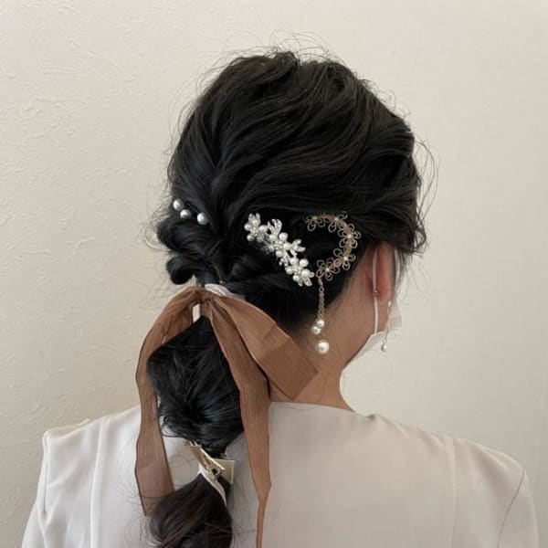 ロングヘアアレンジ 