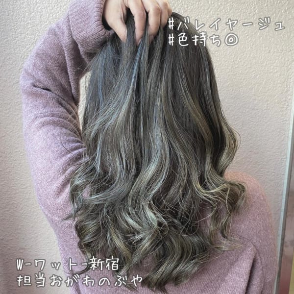 【担当おがわのぶや】*バレイヤージュシルバー*